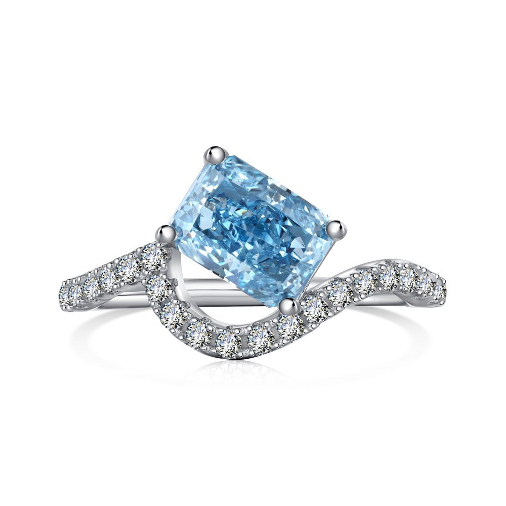 Wholesale Aquamarine Sterling Silver Ring